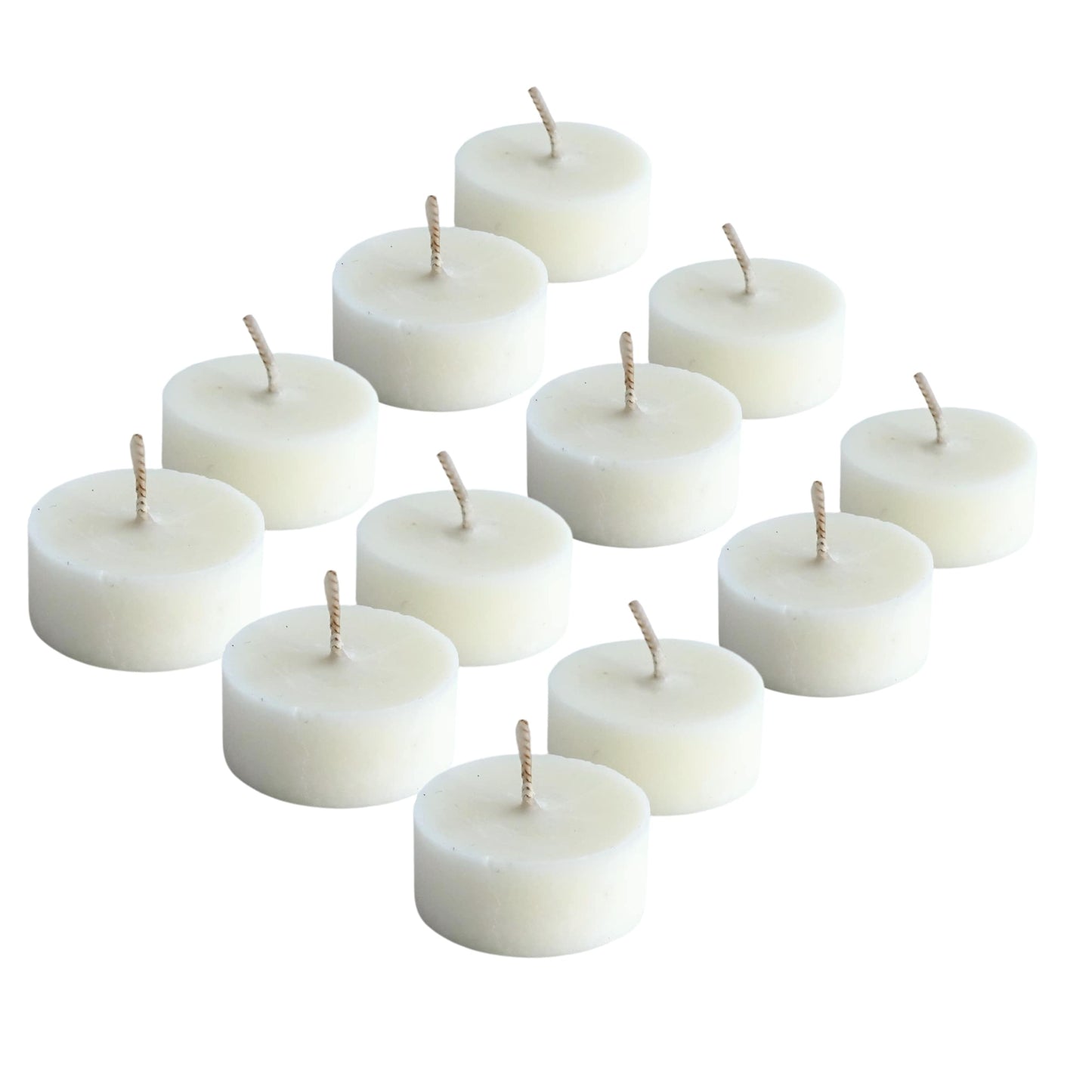 12 Shō-moon Natural Tealights Candle Refills with pure essentials oils and clean burning and natural wax