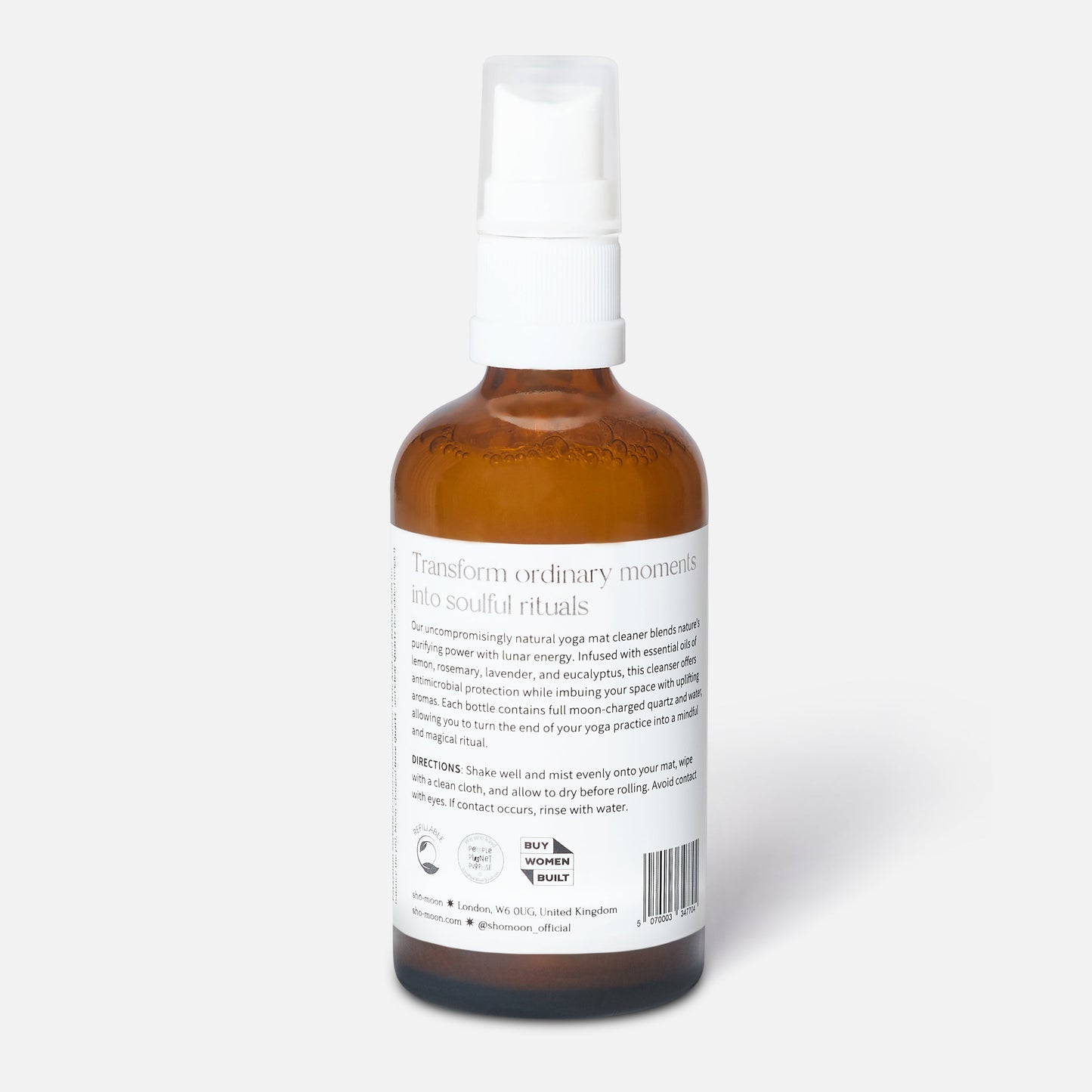 Yoga mat cleaner 100% natural