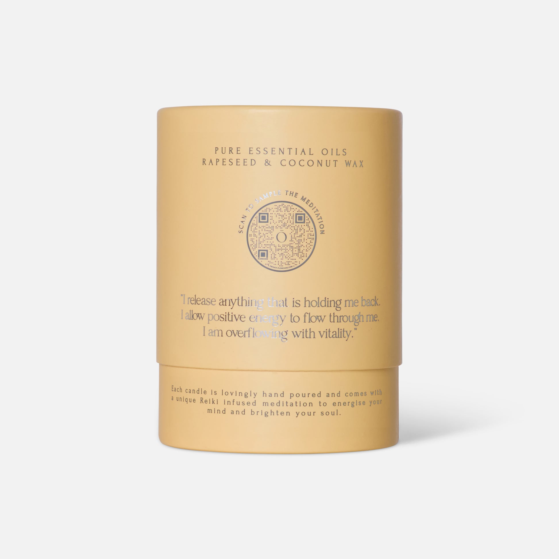 energising essential oils candle