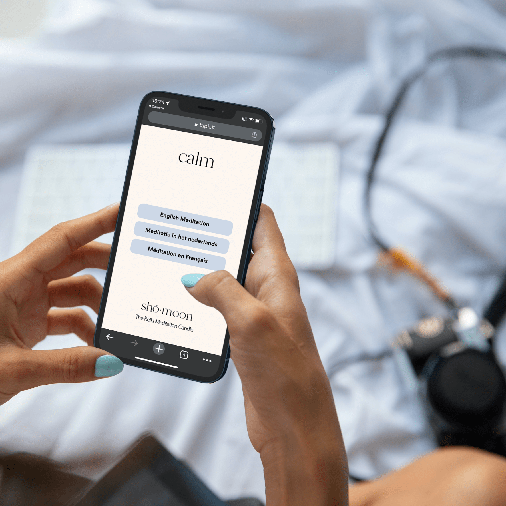 Shō-moon Calm Meditation Candle Reiki guided meditation in English, Dutch and French