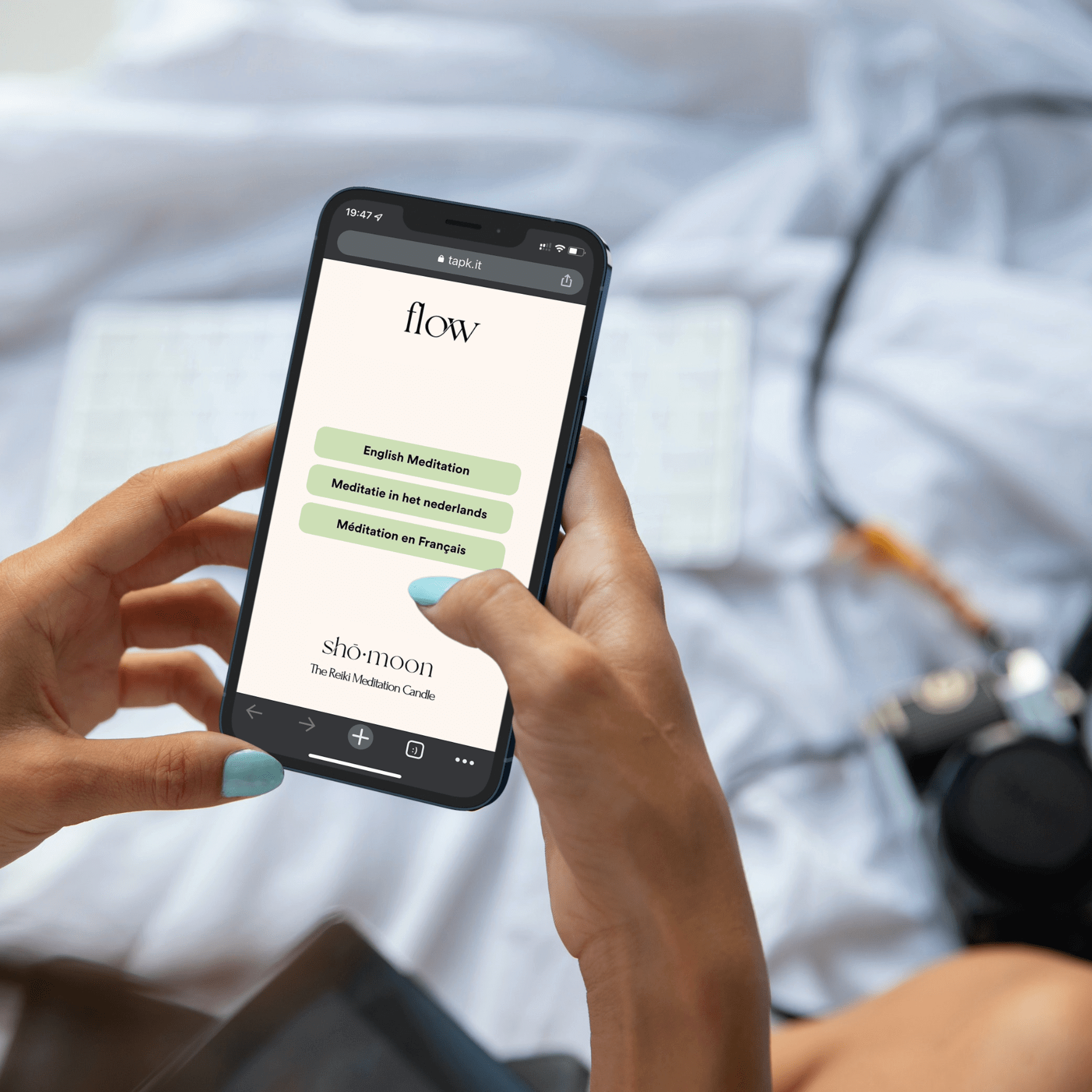 Shō-moon Flow Meditation Candle Reiki guided meditation in English, Dutch and French