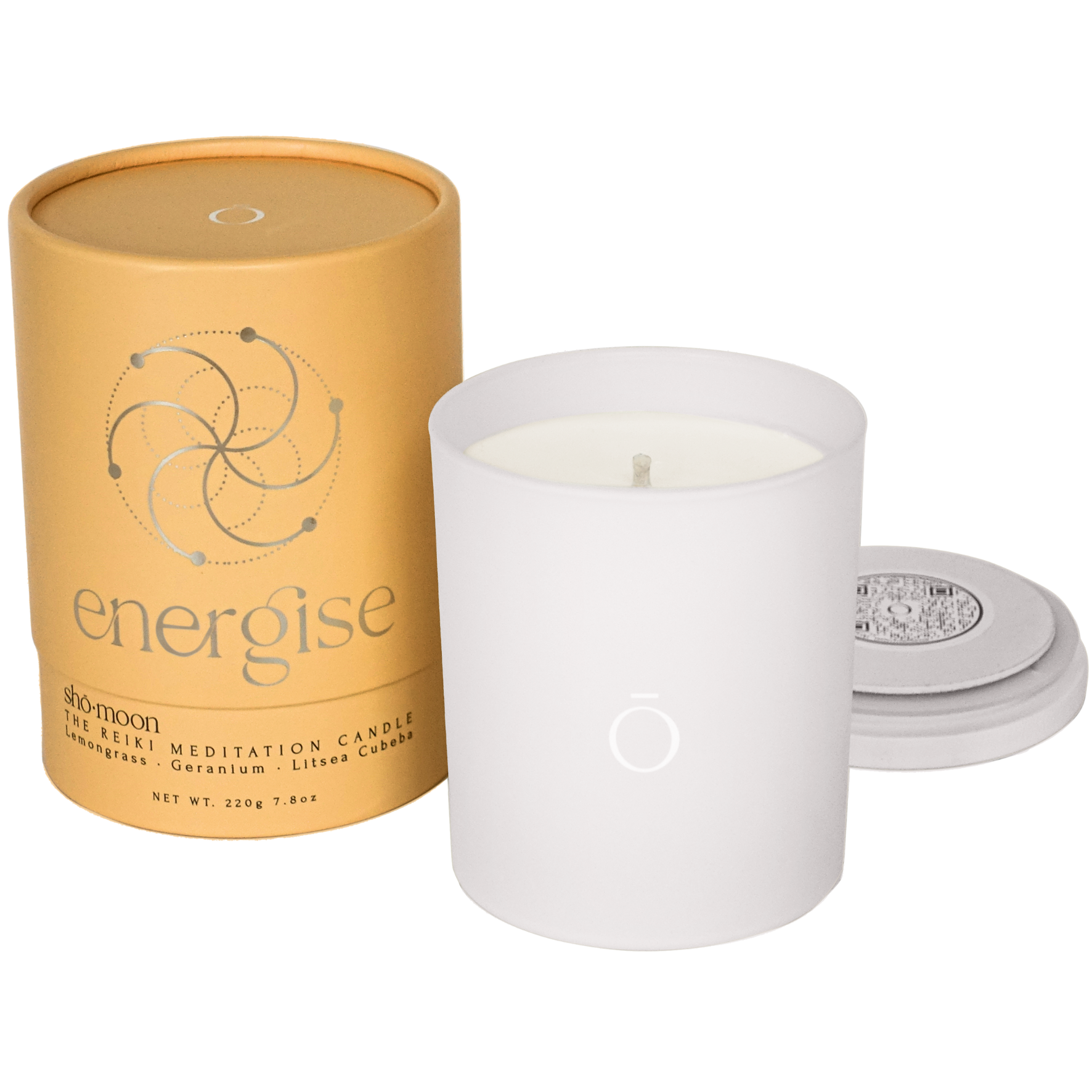 Shō-moon Energise Meditation Candle with pure essentials oils and clean burning natural wax
