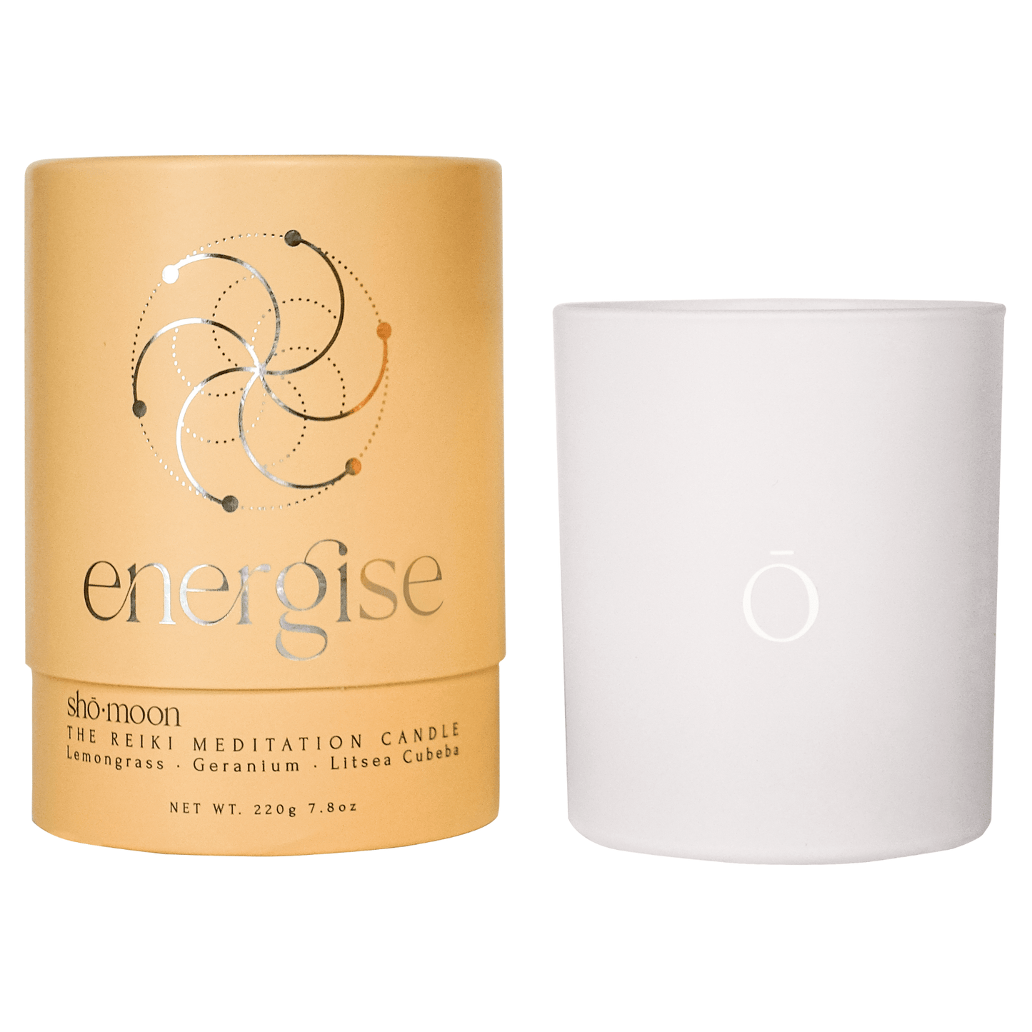 Shō-moon Energise Meditation Candle with pure essentials oils and clean burning natural wax