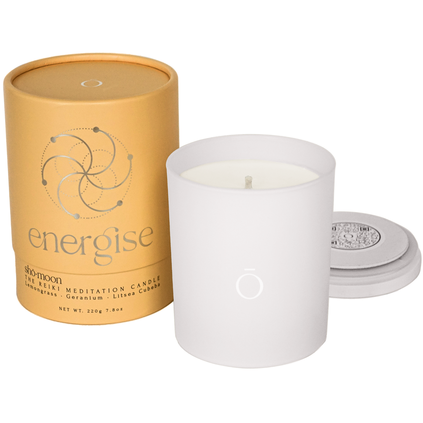 Shō-moon Energise Meditation Candle with pure essentials oils and clean burning natural wax